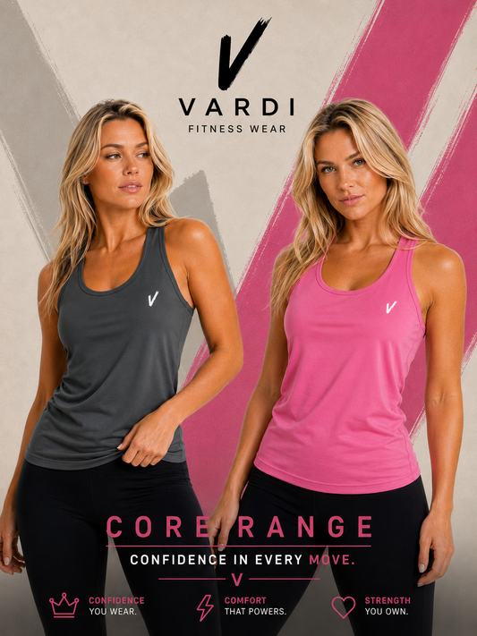 VARDI CORE Women’s Gym Vest "Premium UK Fitness Wear”