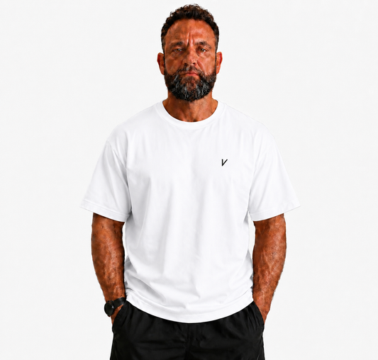 VARDI STATEMENT Men's Oversized Gym T-Shirt "Premium UK Fitness Wear”